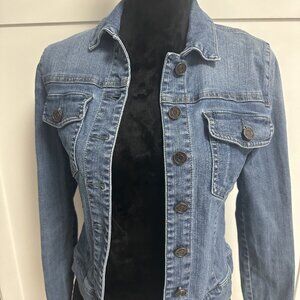 Kut from the Kloth Women's Distressed Jean Jacket Size Small Western